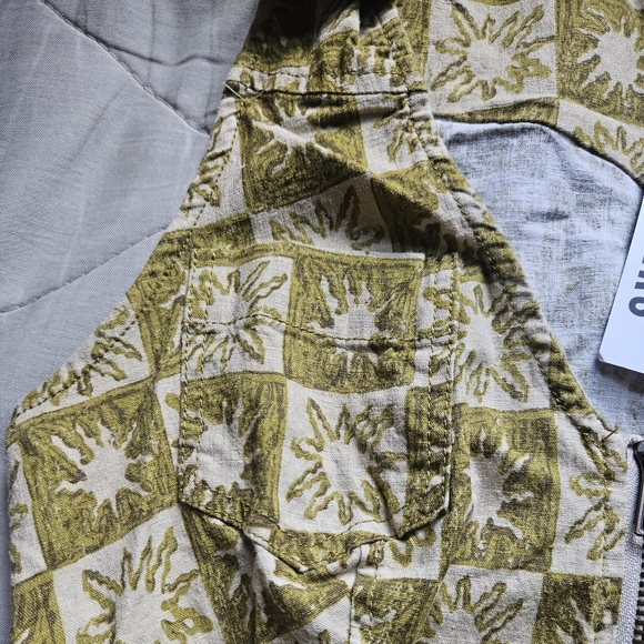 URBAN OUTFITTERS Freya Linen Collared Mini Dress Green Sun XS UO NWT - Picture 7 of 11